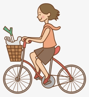 This Free Icons Png Design Of Woman Riding A Bicycle - Ride A Bike Clipart