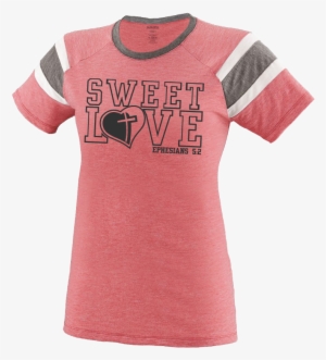Girls Sweet Love Jersey Outline T-shirt - Alpha Kappa Alpha Sorority Jean Jackets