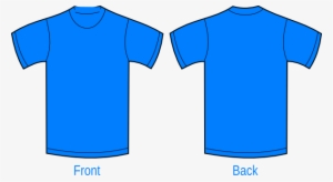 Light Blue Clipart Tshirt - Plain Blue T Shirt Template