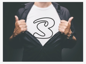 Bs Logo Shirt Outline - Superman T Shirt Mockup