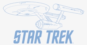 Star Trek Enterprise Outline Men's Slim Fit T-shirt - Star Trek Adventures Miniatures