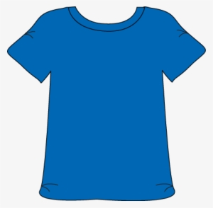 T-shirt - Clipart - Blue T Shirt Cartoon