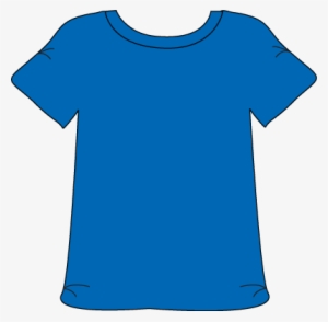 T-shirt - Clipart - Blue T Shirt Cartoon