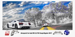 Akrapovič For Audi R8 - Wallpaper