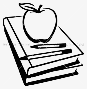 School Books Production Ready Artwork For T Shirt Printing - School Books Clipart Black And White