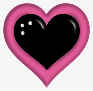 B *✿*playboy Bunny I Love Heart, Happy Heart, My Heart - Pink Hearts Png Black