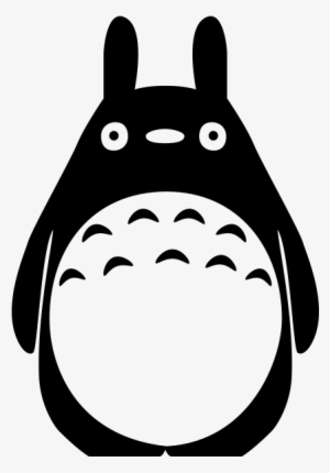 Totoro Rubber Stamp - Totoro Black And White Png