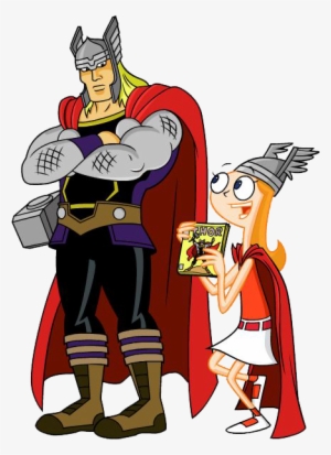 Thor Clipart Disney Xd - Phineas Y Ferb Mission Marvel