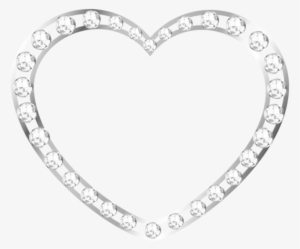 Silver Heart Frame Png