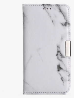 Waloo Marble Texture Leather Wallet Case For Iphone - Shop4 - Ipad 9.7 (2017) Hoes - Book Cover Marmer Wit