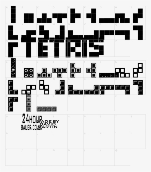 Tetris Blocks Font - Tetris Text Generator