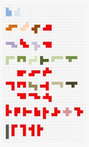 Of Tetris Pieces With 5 Blocks - Illustration