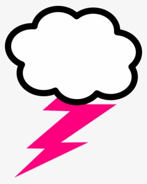 Pink Clip Art At Clker Com Vector - Pink Lightning Bolt