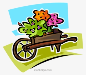 Flowers In A Wheelbarrow - Carrinho De Flores Png