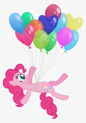 Pinkie Pie Rarity Twilight Sparkle Rainbow Dash Applejack - Balloon My Little Pony Png