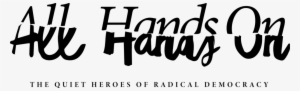 All Hands On Master Logo Black Tag - Font