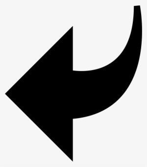 Go Back Curved Arrow Comments - Curve Arrow Icon Transparent