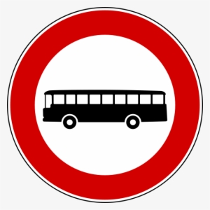 Italian Traffic Signs - Divieto Transito Autobus