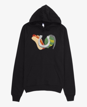Image Of Hot Dogs, Horseshoes & Hand Grenades Logo - Hoodie I Dont Care