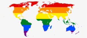 Map Of World Rainbow - Rainbow World Map