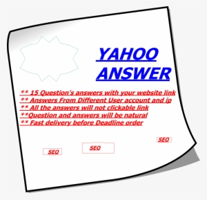 Promote Your Website Link In 15 Yahoo Answers - Circle