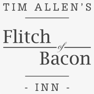 Tim Allen's Flitch Of Bacon Logo [grey On White] - The Flitch Of Bacon