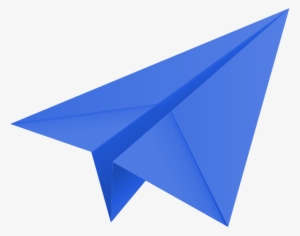 Shipping - Blue Paper Airplane Icon