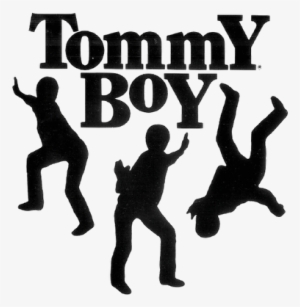 Tommy Boy Written With 3 Guys Standing And Posing In - Tommy Boy Records Logo