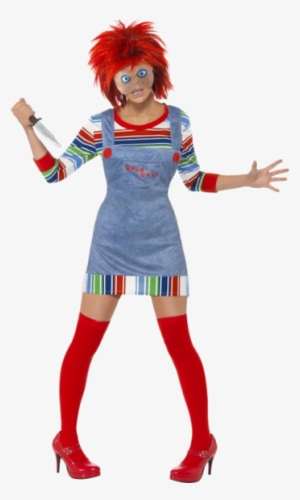Enjoy Childs Play With The Licensed Adult Miss Chucky - Chucky Costumes For Girls