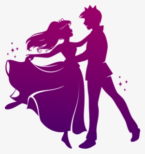 Dance Couples Silhouettes - Prince And Princess Dance