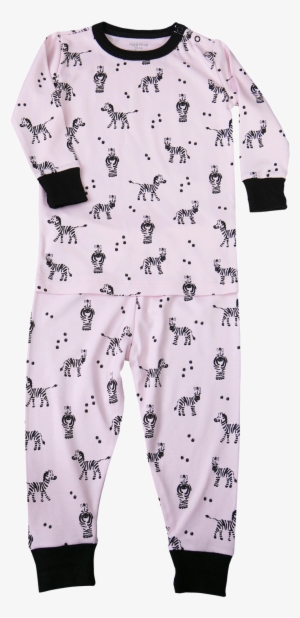 Pink Zebra Two Piece Pj - Nightwear