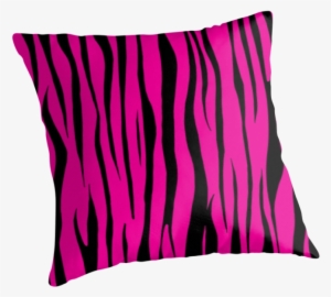 Pink Zebra Print - Cushion
