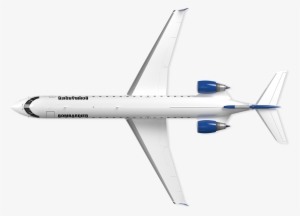 Crj Series Bombardier Commercial Aircraft Top View - Airplane Top View Png