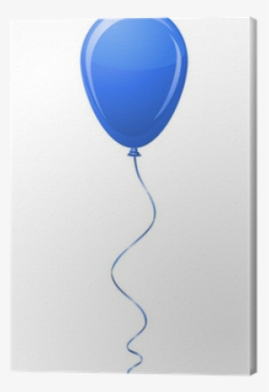 Blue Balloon Vector Illustration Canvas Print • Pixers® - Balloon