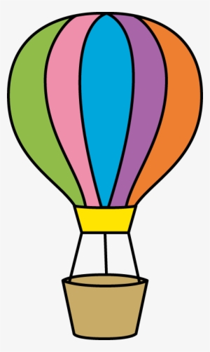 Colorful Hot Air Balloon - Outline Of Hot Air Balloon