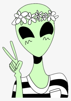 Desenhos Fofos Tumblr - Alien Humans Aren T Real - 500x481 PNG Download -  PNGkit