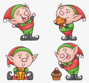Facial Expression Clipart The On The Sh Santa Claus - Elf