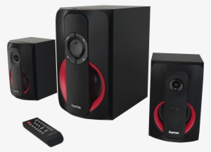 "pr-2180\ - Hama Pc-speaker Pr2180 2.1 S Black Red