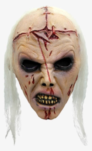 Zombie Doctor Horror Mask - Latex Lobotomised Zombie Mask