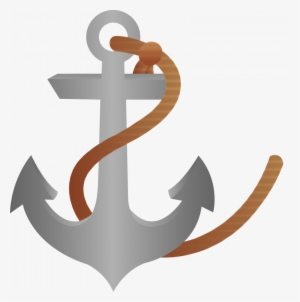 Ship Anchor Clipart With Rope Free - Ship Anchor Clipart