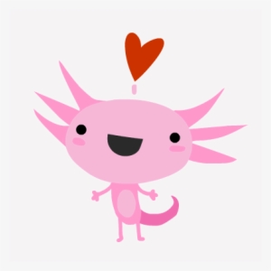 I Love Axolotl Messages Sticker-1 - Love
