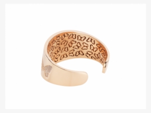 Butterfly Bangle Rose Gold Vermeil White Cz Stones - Gold