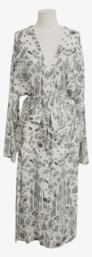 Paisley Pattern Long Cover-up - Gown