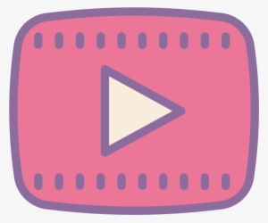 Play Button Icon - Icon Youtube Png Pink