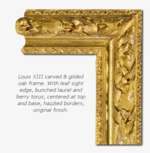 Louis Xiii Carved & Gilded Oak Frame - Oak