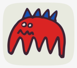 Clipart - Scared Monster - Clip Art