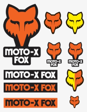 Fox Racing Track Pack - Fox Racing Track Pack Sticker Sheet Orange