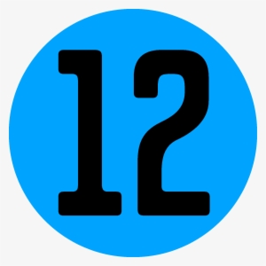 Number 12 In Blue