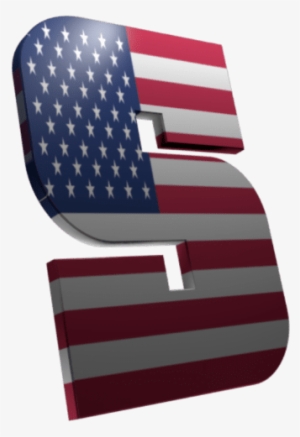 Create Transparent 3d Text Logo Or Header - Flag Of The United States