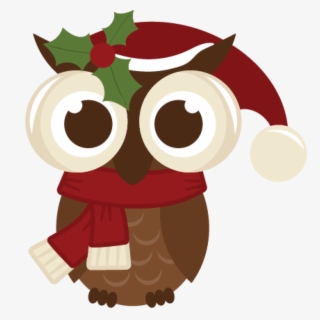 Cute Christmas Owl Clipart - Christmas Owl Png